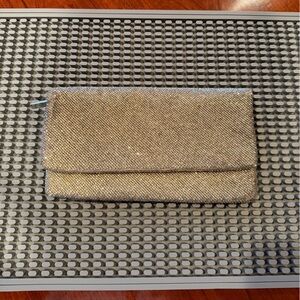 NWOT BCBGMaxazria Light Green Beaded Clutch Bag